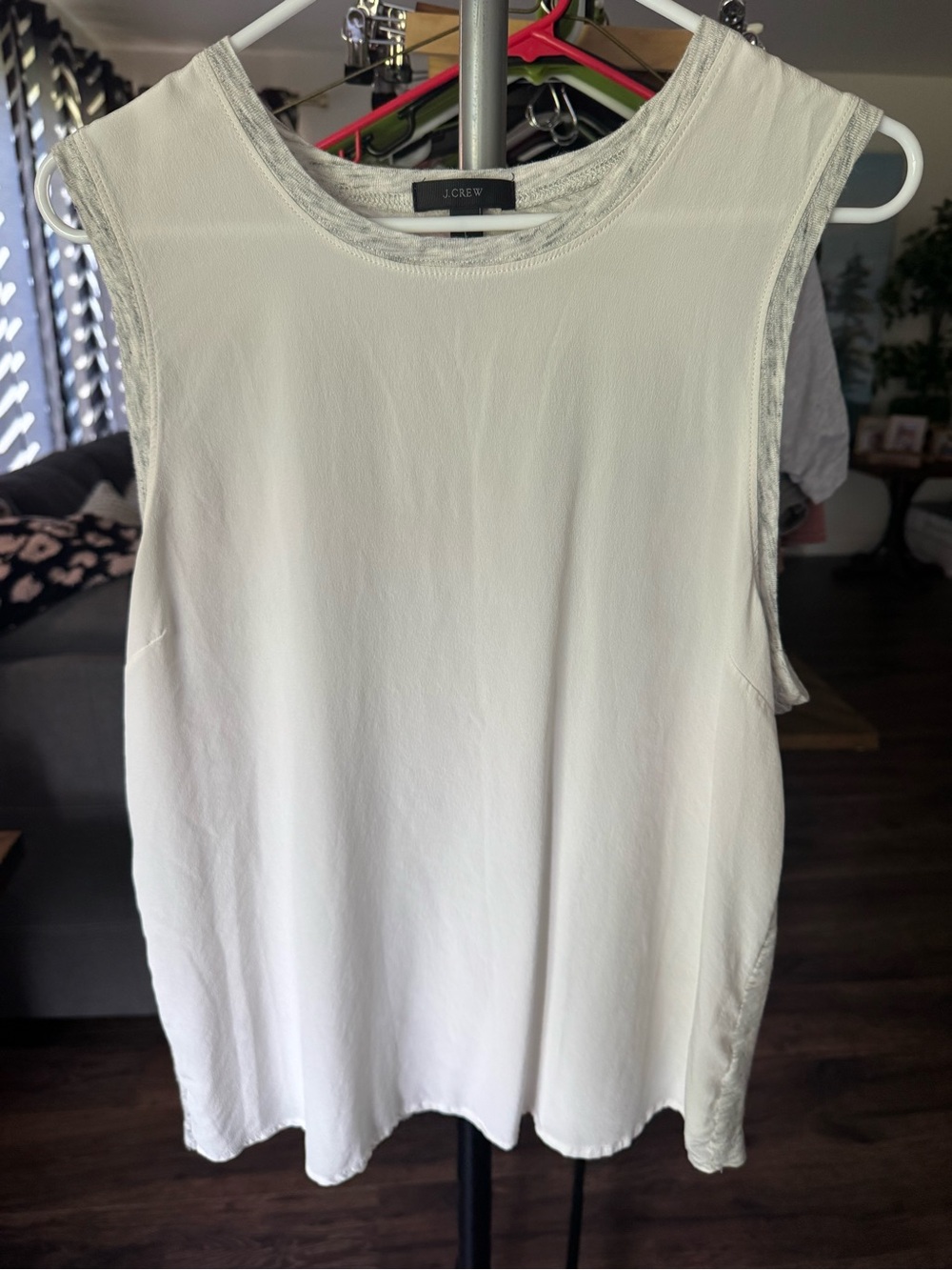 J. Crew Cream Sleeveless Camisole Top